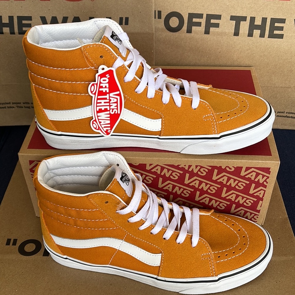 Vans Sk8-HI Desert Sun/True White Mens - Picture 4 of 16